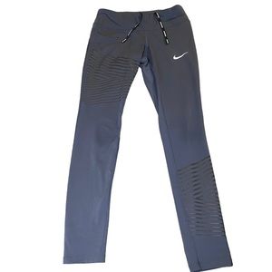 NIKE Running Dri-Fit Leggings Blue Pattern